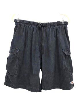 Vintage ZOIC Mens Large Cycling Shorts Cargo Belted Pull On Lightly Padded